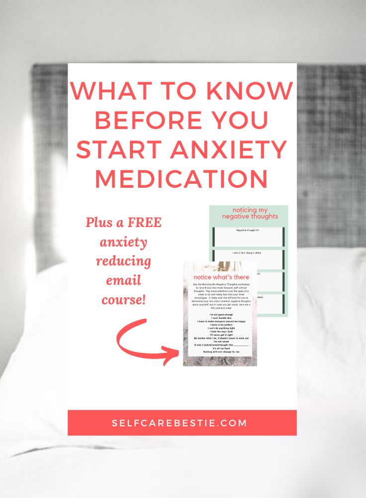 before you start anxiety medication