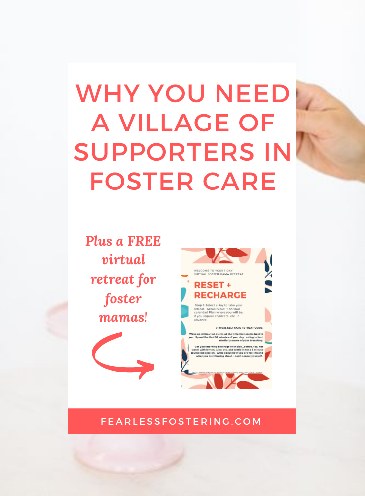 why you need a village of supporters in foster care